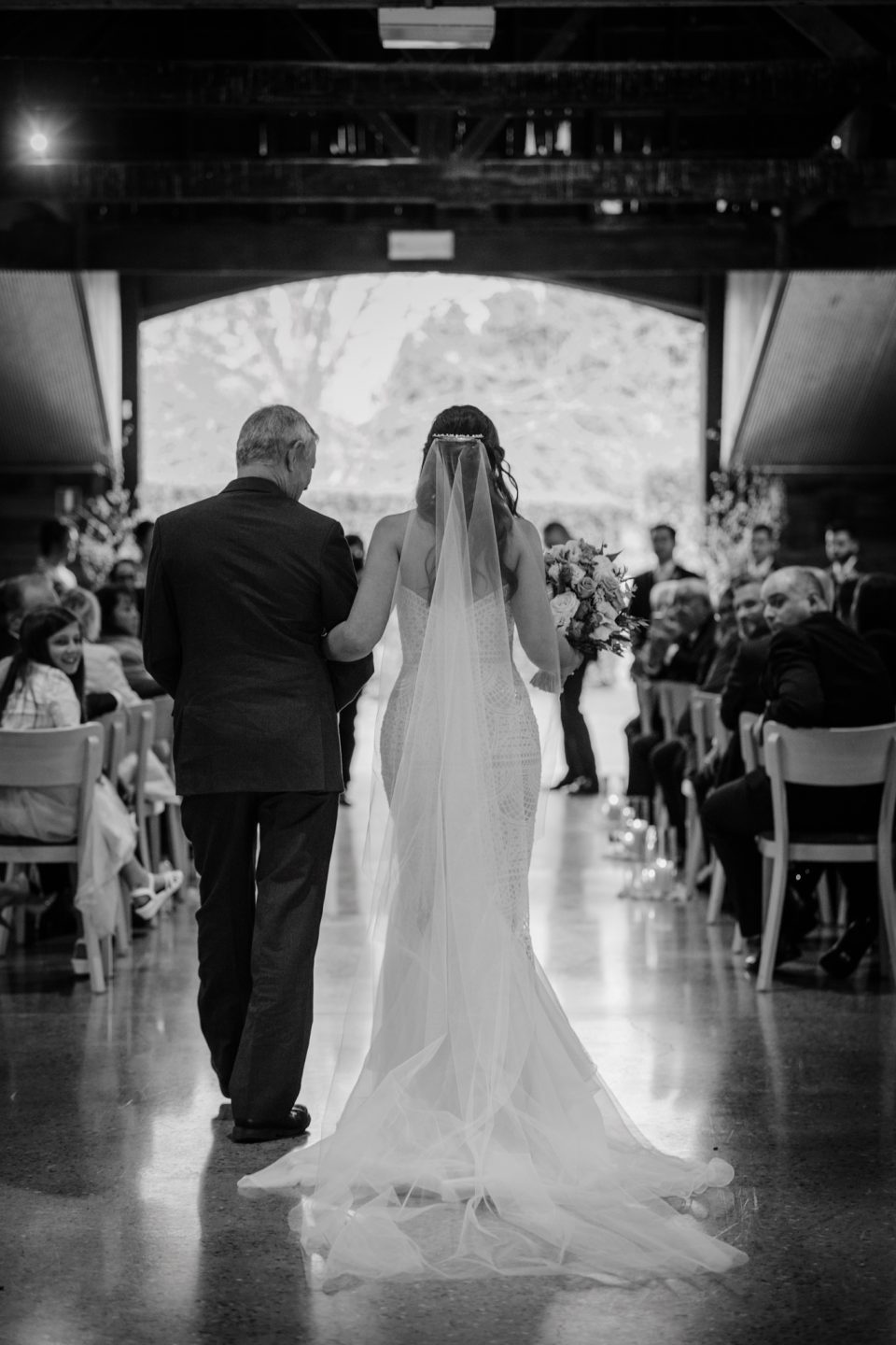 Wedding ceremony at Yering Station in the Yarra Valley