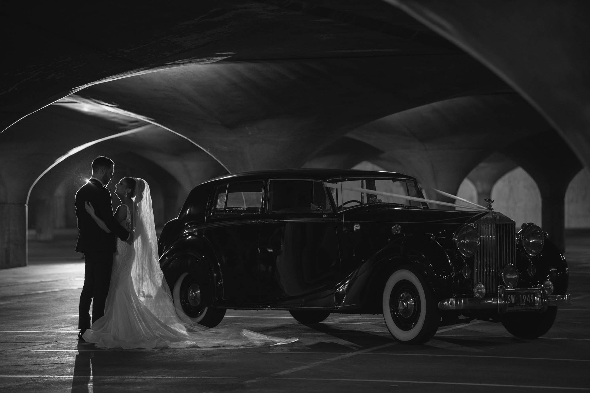 Wedding couple at Melbourne University