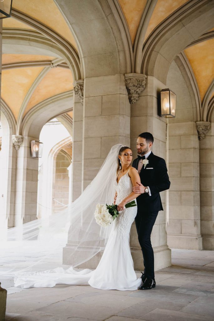 Wedding couple at Melbourne University