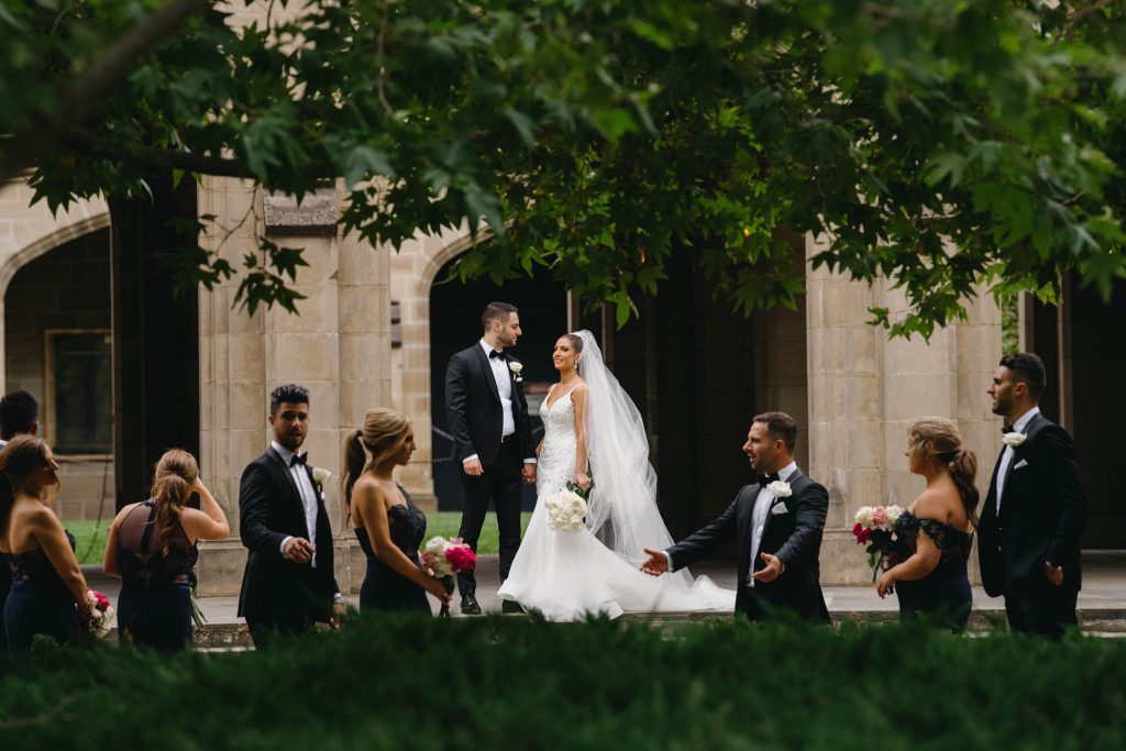 Bridal party at Melbourne University