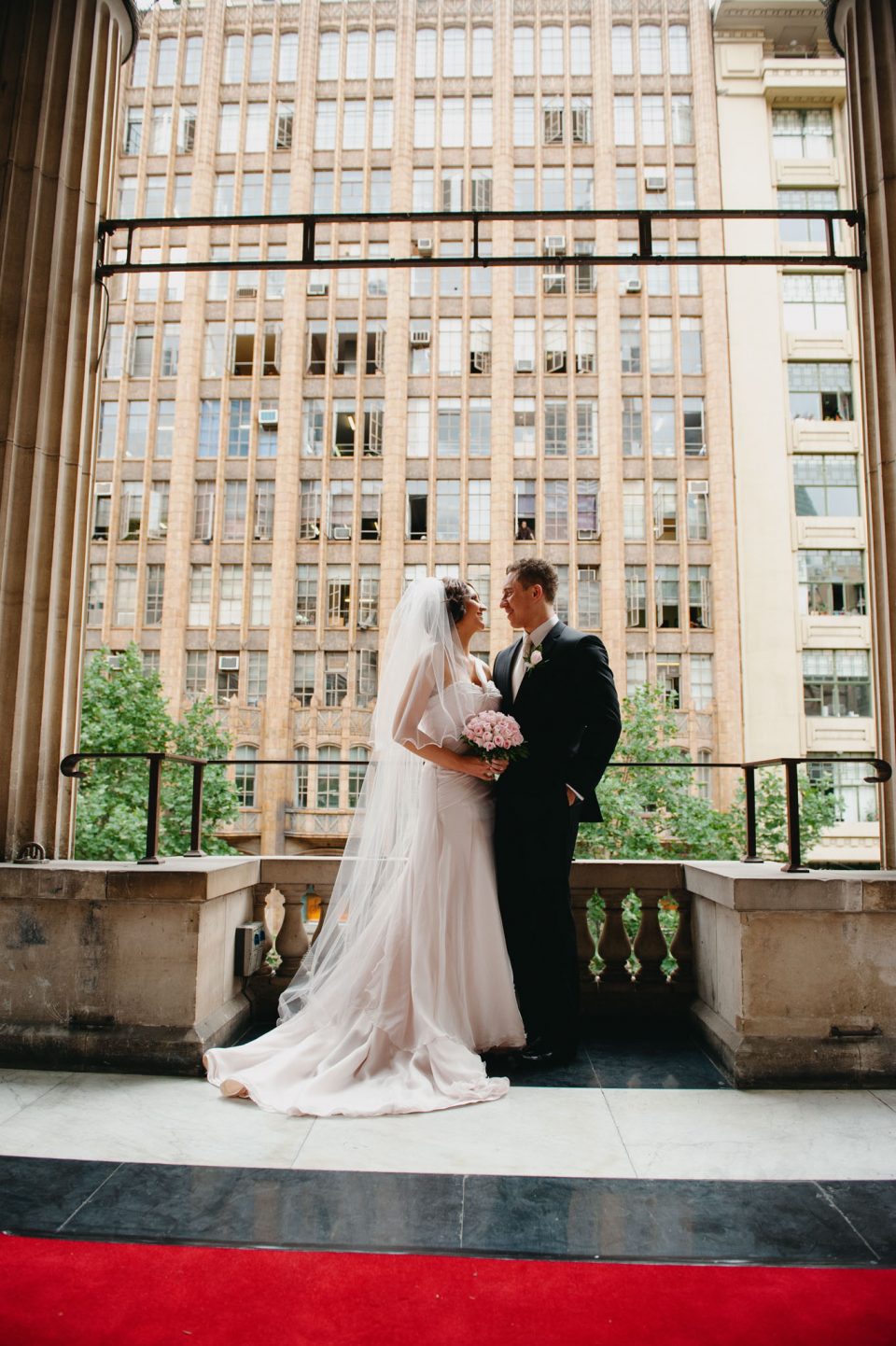 Wedding ceremony at Melbourne Town Hall