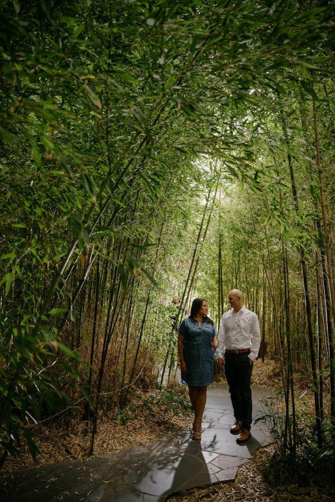 Xili & Mark in The Royal Botanical Gardens for the pre-wedding shoot