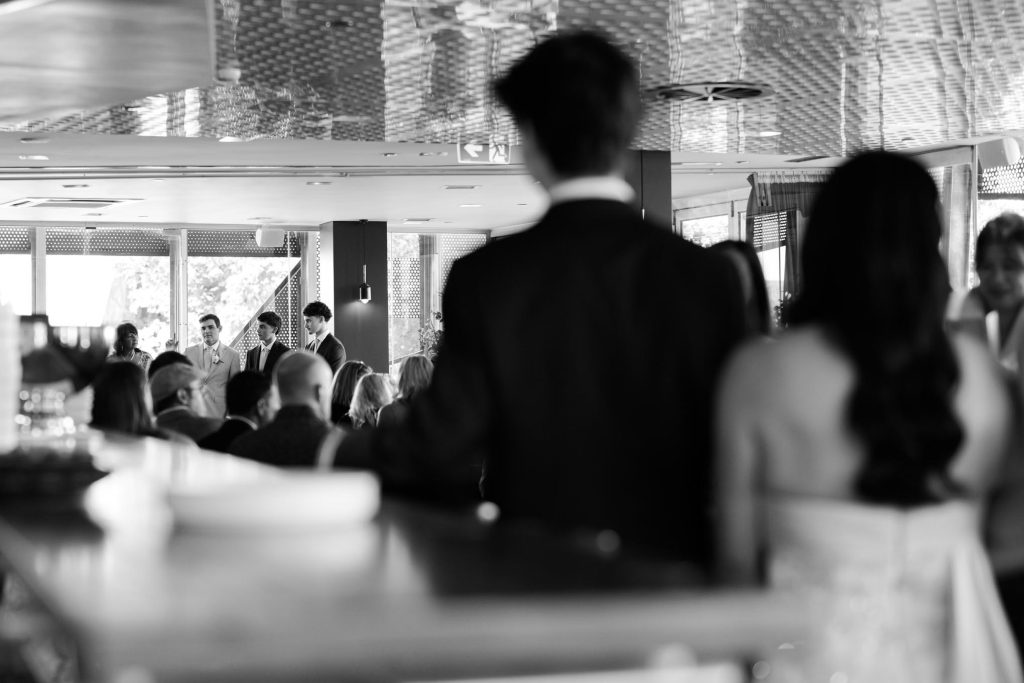 Guests watching ceremony inside Taxi Kitchen Melbourne